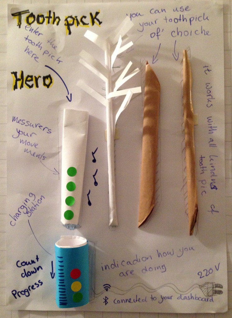 paper prototype of Toothpick Hero